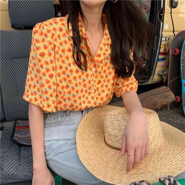 4xl retro short-sleeved shirt temperament was thin, printed loose all-match blouse summer korean fashion women's clothing 210520, White
4xl retro short-sleeved shirt temperament was thin, printed loose all-match blouse summer korean fashion women's clothing 210520, White