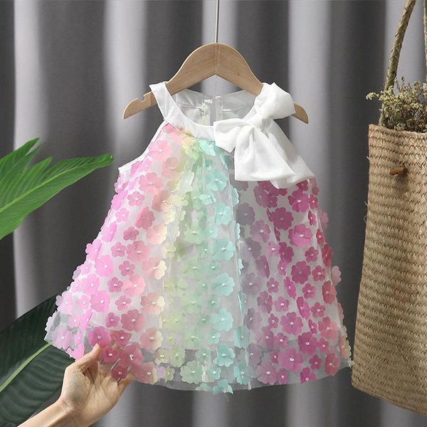 girl's dresses summer baby girls cute bow flowers dress children princess mesh kids girl cloths, Red;yellow
girl's dresses summer baby girls cute bow flowers dress children princess mesh kids girl cloths, Red;yellow