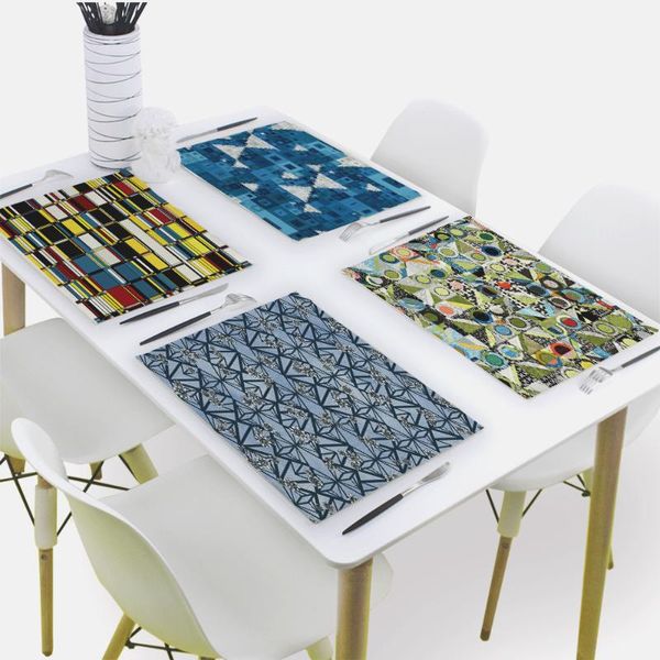 mats & pads geometry placemat for dining table retro style drink 32x42cm rectangle coasters tableware mat kitchen decoration
mats & pads geometry placemat for dining table retro style drink 32x42cm rectangle coasters tableware mat kitchen decoration