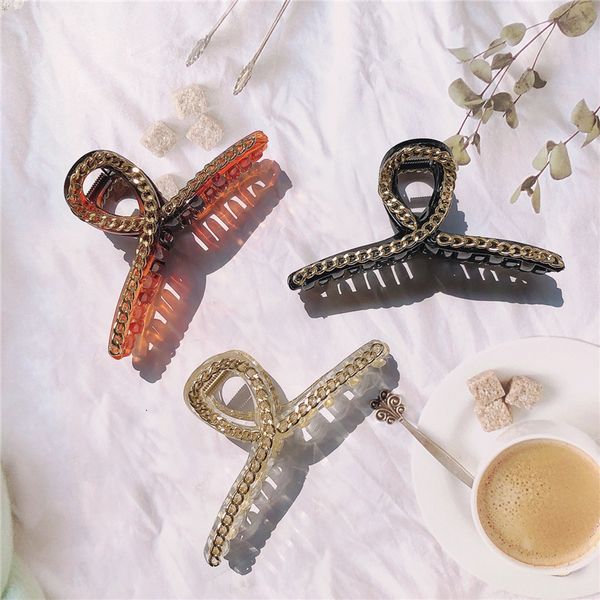 elegant temperament women's cross alloy chain big catch clip hair accessories korean fashion female hair claws headdress, Slivery;white
elegant temperament women's cross alloy chain big catch clip hair accessories korean fashion female hair claws headdress, Slivery;white