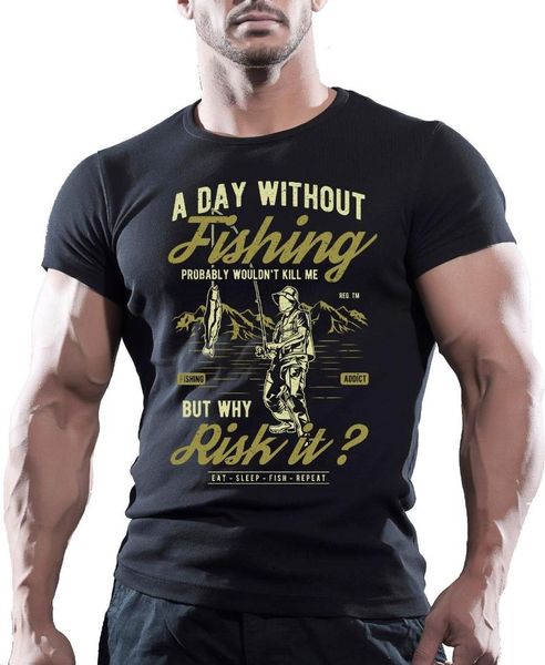 men's t-shirts a day without fishinger t shirt fisherman tee men comedy tackle pride of the creature, White;black
men's t-shirts a day without fishinger t shirt fisherman tee men comedy tackle pride of the creature, White;black