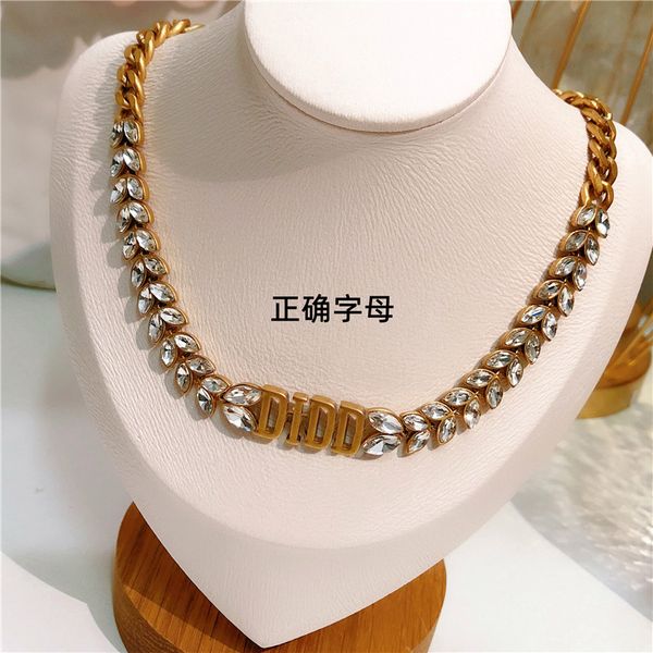 retro copper color rhinestone graduated wheat ear letter necklaces fashion wild bronze old necklace clavicle chain, Black
retro copper color rhinestone graduated wheat ear letter necklaces fashion wild bronze old necklace clavicle chain, Black