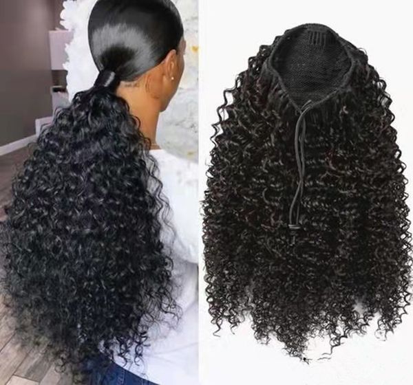 afro kinky curly human hair ponytail extensions clips in 9a real hairs extension drawstring pony tail easy instrall ponytail 140g, Black
afro kinky curly human hair ponytail extensions clips in 9a real hairs extension drawstring pony tail easy instrall ponytail 140g, Black