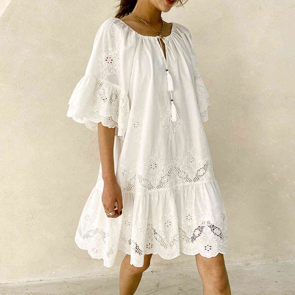 casual dresses chic eyelet lace embroidery mini ruffle sleeve tassle v-neck boho beach dress summer women clothing 2b5v, Black;gray
casual dresses chic eyelet lace embroidery mini ruffle sleeve tassle v-neck boho beach dress summer women clothing 2b5v, Black;gray