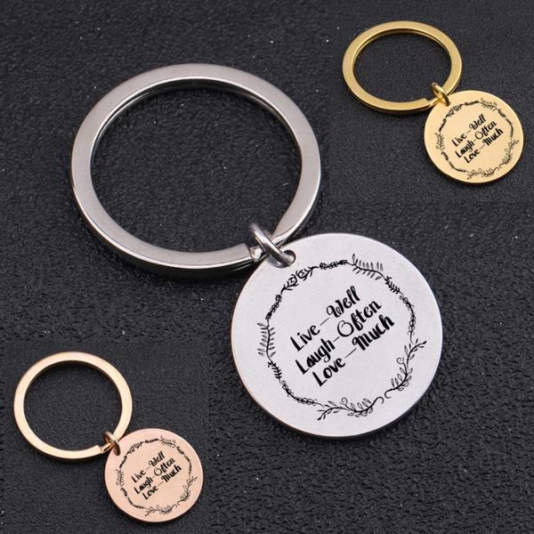 keychains "live well laugh often love much"uplifting key chain men women to friend keyring gift inspirationa motivational fob, Silver
keychains "live well laugh often love much"uplifting key chain men women to friend keyring gift inspirationa motivational fob, Silver