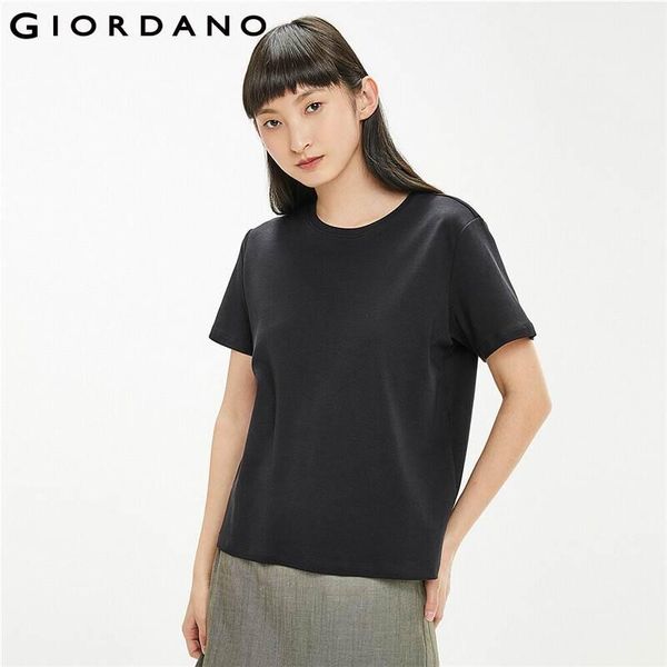 women's t-shirt giordano women tshirts interlock simple plain crewneck tee shirts short sleeves casual soild camiseta mujer 05321395, White
women's t-shirt giordano women tshirts interlock simple plain crewneck tee shirts short sleeves casual soild camiseta mujer 05321395, White