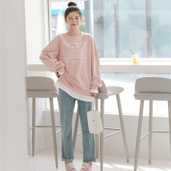 women's hoodies & sweatshirts autumn women 2021 winter harajuku korean clothes fashion retro trend printed letter stitching pink sweat, Black
women's hoodies & sweatshirts autumn women 2021 winter harajuku korean clothes fashion retro trend printed letter stitching pink sweat, Black
