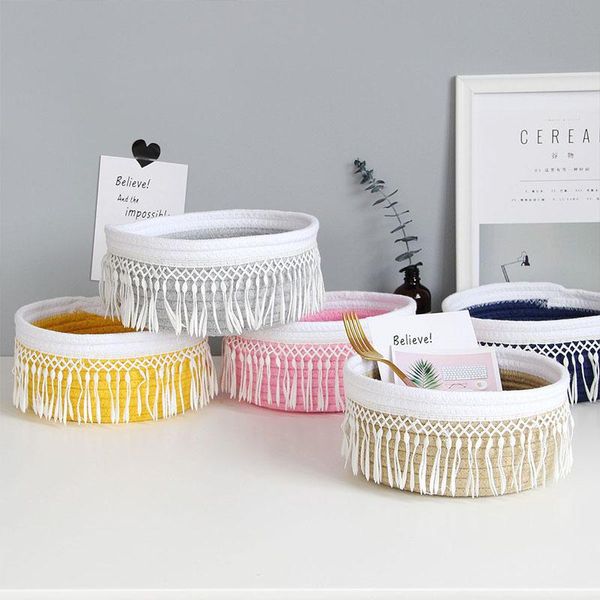 storage baskets desksundries box room decoration accessories tassel food basket gifts cotton rope woven
storage baskets desksundries box room decoration accessories tassel food basket gifts cotton rope woven