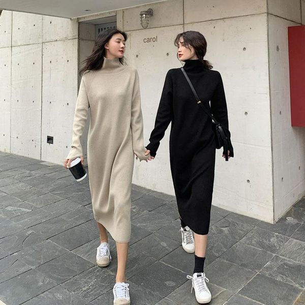 casual dresses turtleneck knitted sweater dress women autumn spring noodles elastic long sleeve loose pullover winter gd228, Black;gray
casual dresses turtleneck knitted sweater dress women autumn spring noodles elastic long sleeve loose pullover winter gd228, Black;gray