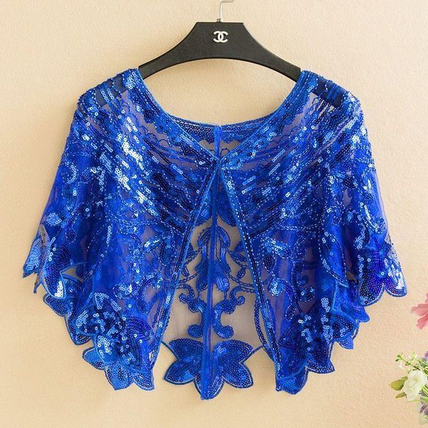 scarves summer women's 1920s shawl beaded sequin deco evening cape bolero flapper cover up gauze sequins 9330, Blue;gray
scarves summer women's 1920s shawl beaded sequin deco evening cape bolero flapper cover up gauze sequins 9330, Blue;gray