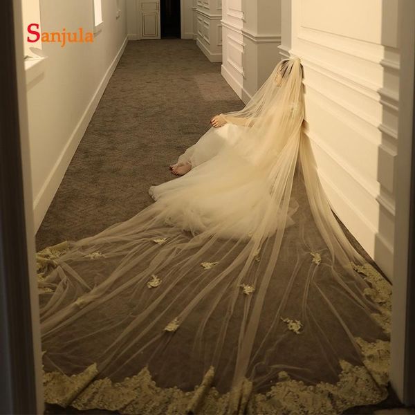 bridal veils 2 layers champagne veil 4 meters church wedding 2021 ly accessories velo novia con peine v148, Black
bridal veils 2 layers champagne veil 4 meters church wedding 2021 ly accessories velo novia con peine v148, Black