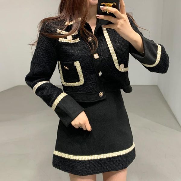 women's jackets elegant office lady lace edge short coat women turn down collar long sleeve slim woman jacket simple korean chic autumn, Black;brown
women's jackets elegant office lady lace edge short coat women turn down collar long sleeve slim woman jacket simple korean chic autumn, Black;brown