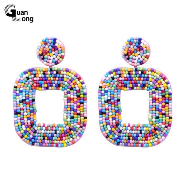 guanlong bohemian ins beaded long drop earrings for women handmade wedding gifts fashion square big dangle boho jewelry & chandelier, Silver
guanlong bohemian ins beaded long drop earrings for women handmade wedding gifts fashion square big dangle boho jewelry & chandelier, Silver