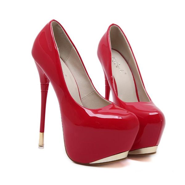 2021 fashion women high heels female round toe 16 cm super patent leather high heels women wedding nightclub party shoes, Black
2021 fashion women high heels female round toe 16 cm super patent leather high heels women wedding nightclub party shoes, Black