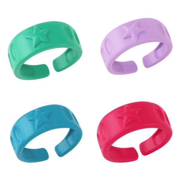 cluster rings flola 9 colors copper star for women green fuchsia simple adjustable open finger enamel ring wholesale jewelry rigm17, Golden;silver
cluster rings flola 9 colors copper star for women green fuchsia simple adjustable open finger enamel ring wholesale jewelry rigm17, Golden;silver