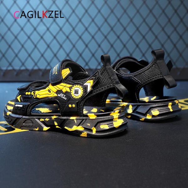 sandals cagilkzel summer kids for boys fashion beach casual sandalias light soft non-slip children chaussure enfant, Black;red
sandals cagilkzel summer kids for boys fashion beach casual sandalias light soft non-slip children chaussure enfant, Black;red