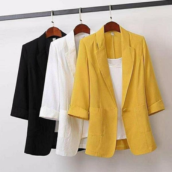 women's suits & blazers women spring woman formal jackets office work loose fit blazer ladies long suit jacket female, White;black
women's suits & blazers women spring woman formal jackets office work loose fit blazer ladies long suit jacket female, White;black