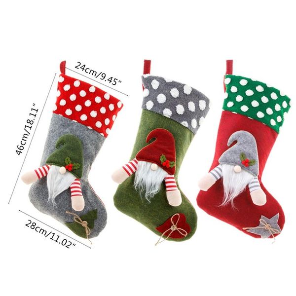 christmas decorations plush polka dot print gnome stockings cartoon candy bag xmas stocking for family country rustic personalized
christmas decorations plush polka dot print gnome stockings cartoon candy bag xmas stocking for family country rustic personalized