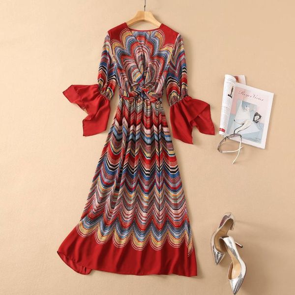 casual dresses est nice summer women's elegant flare sleeve v-neck peacock ripple bohemian print retro holiday dress, Black;gray
casual dresses est nice summer women's elegant flare sleeve v-neck peacock ripple bohemian print retro holiday dress, Black;gray
