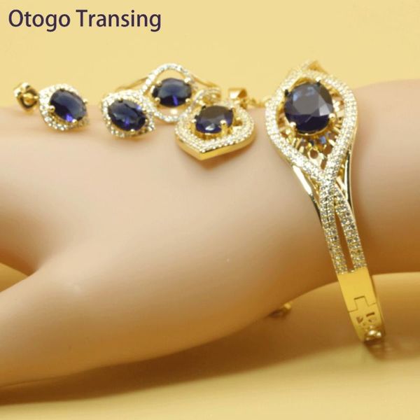 earrings & necklace otogo transing jewelry set gold color cristal party tray blue crystal for women necklace/ring/earrings-set2, Silver
earrings & necklace otogo transing jewelry set gold color cristal party tray blue crystal for women necklace/ring/earrings-set2, Silver