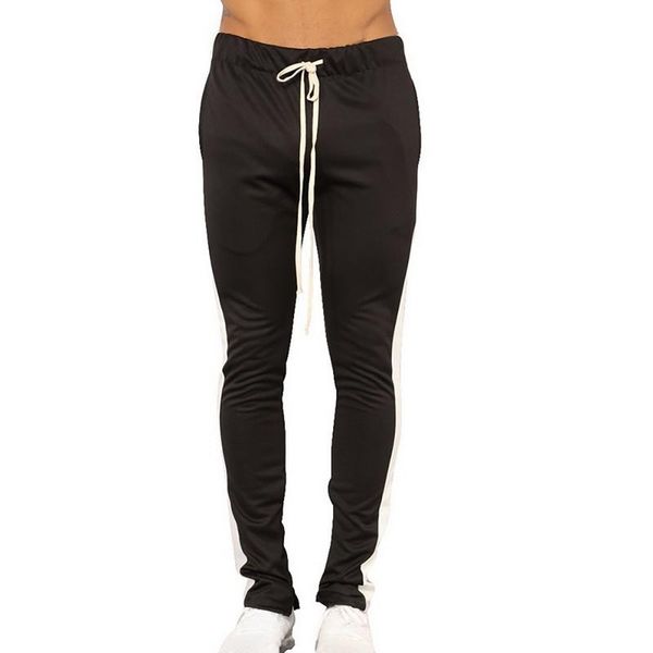 men's pants nice skinny harem modish drawstring gym trousers sport pencil sweatpants striped casual jogger breathable track, Black
men's pants nice skinny harem modish drawstring gym trousers sport pencil sweatpants striped casual jogger breathable track, Black