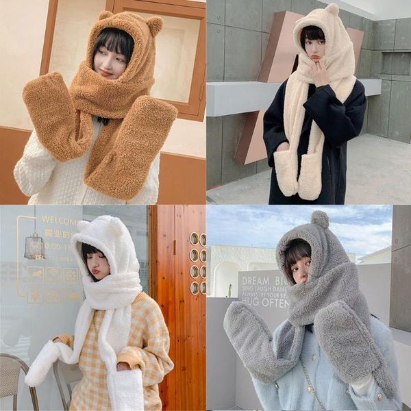 hats, scarves & gloves sets fashion cute cold-proof caps plush earflap earmuff winter hats beanies hat scarf set bear ear, Blue;gray
hats, scarves & gloves sets fashion cute cold-proof caps plush earflap earmuff winter hats beanies hat scarf set bear ear, Blue;gray