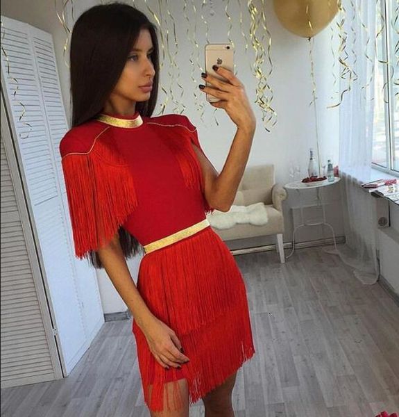 dresses women tassel black white red bandage celebrity designer fashion evening party club vestido, Black;gray
dresses women tassel black white red bandage celebrity designer fashion evening party club vestido, Black;gray