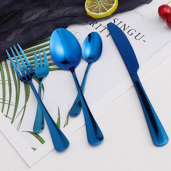dinnerware sets blue stainless steel cutlery tableware set dinning party flatware forks knives spoons drop
dinnerware sets blue stainless steel cutlery tableware set dinning party flatware forks knives spoons drop