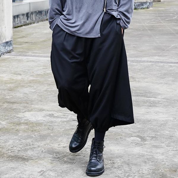 men's pants male japan streetwear hip hop gothic punk wide leg trousers harem pant men dark black casual loose skirt
men's pants male japan streetwear hip hop gothic punk wide leg trousers harem pant men dark black casual loose skirt