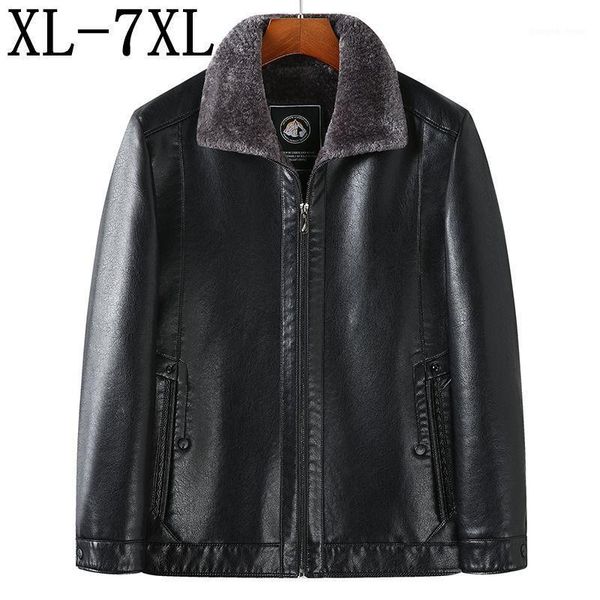 men's fur & faux 7xl 6xl winter leather jacket casual male thick fleece thermal coats men collar motorcycle jackets, Black
men's fur & faux 7xl 6xl winter leather jacket casual male thick fleece thermal coats men collar motorcycle jackets, Black