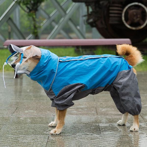 kokobin pet dog raincoat four-legged waterproof reflective large and medium-sized hooded breathable rain coat apparel
kokobin pet dog raincoat four-legged waterproof reflective large and medium-sized hooded breathable rain coat apparel