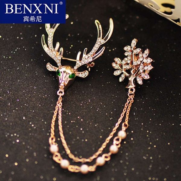 binhini suit high grade female luxury temperament accessories brooch fashion personality men's shirt pin, Gray
binhini suit high grade female luxury temperament accessories brooch fashion personality men's shirt pin, Gray
