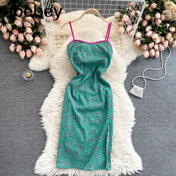 women floral sling dress korean backless slim pencil sleeveless print casual vacation short 210512, Black;gray
women floral sling dress korean backless slim pencil sleeveless print casual vacation short 210512, Black;gray