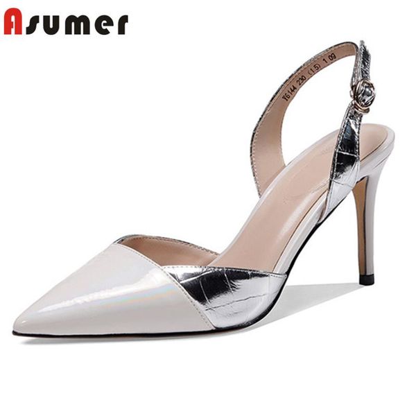 dress shoes asumer 2021 genuine leather women sandals buckle simple thin high heels party wedding woman black
dress shoes asumer 2021 genuine leather women sandals buckle simple thin high heels party wedding woman black