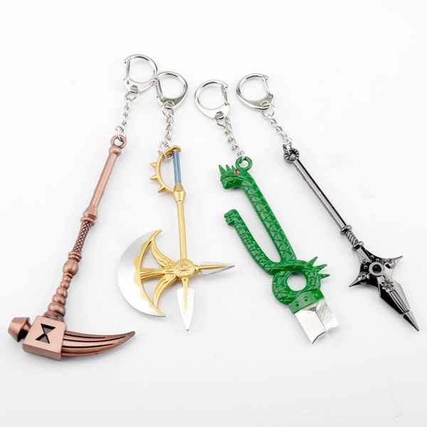 anime weapon keychain cartoon the seven-deadly-sins keyring jewelry fashion enamel key chain cute gifts for comic hunter, Silver
anime weapon keychain cartoon the seven-deadly-sins keyring jewelry fashion enamel key chain cute gifts for comic hunter, Silver