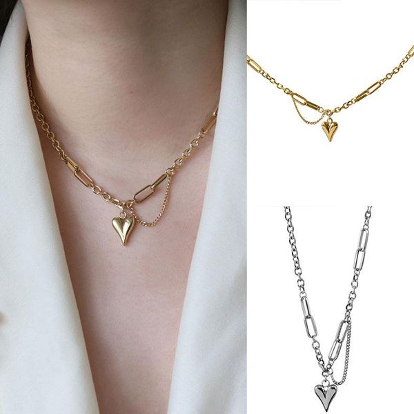 necklace cold wind charm personality clavicle chain titanium steel chunky gifts jewelry punk pendant fashion chokers, Golden;silver
necklace cold wind charm personality clavicle chain titanium steel chunky gifts jewelry punk pendant fashion chokers, Golden;silver