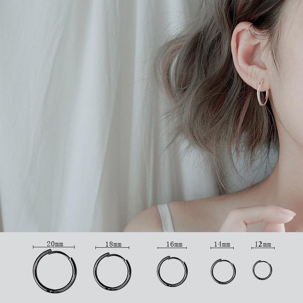 hoop & huggie small earrings 925 real sterling silver round circle hinged for women men black 12mm-20mm, Golden;silver
hoop & huggie small earrings 925 real sterling silver round circle hinged for women men black 12mm-20mm, Golden;silver