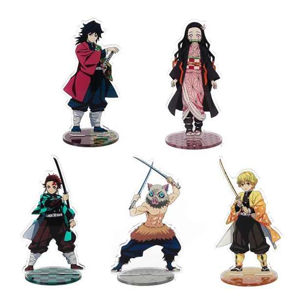 keychains anime demon slayer acrylic stand holder stationery giyuu tanjirou nezuko zenitsu inosuke mange action figures desk model plates, Silver
keychains anime demon slayer acrylic stand holder stationery giyuu tanjirou nezuko zenitsu inosuke mange action figures desk model plates, Silver