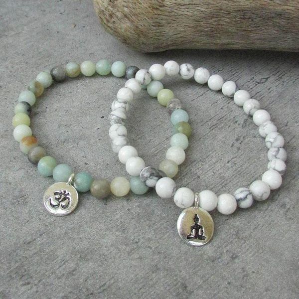 bracelets set white howlite beaded bracelet amazonite buddha charm mala jewelry for men women tennis, Golden;silver
bracelets set white howlite beaded bracelet amazonite buddha charm mala jewelry for men women tennis, Golden;silver