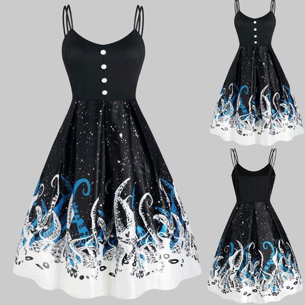 womail women o-neck sleeveless buttons fashion ocs printed patchwork scalloped mini dress spaghetti straps vestidos casual dresses, Black;gray
womail women o-neck sleeveless buttons fashion ocs printed patchwork scalloped mini dress spaghetti straps vestidos casual dresses, Black;gray