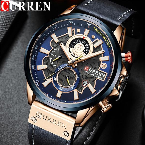 wristwatches curren man wristwatch chronograph calendar sport men watch military army gold genuine leather male clock 8380, Slivery;brown
wristwatches curren man wristwatch chronograph calendar sport men watch military army gold genuine leather male clock 8380, Slivery;brown