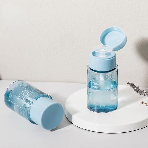 liquid soap dispenser for nail polish and makeup remover blue cap push down empty pump bottle refillable bottles push-type bottling
liquid soap dispenser for nail polish and makeup remover blue cap push down empty pump bottle refillable bottles push-type bottling