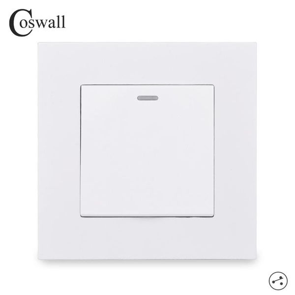 smart home control coswall simple style pc panel 1 gang 2 way pass through on / off light switch switched wall rocker ac 12-250v 16a
smart home control coswall simple style pc panel 1 gang 2 way pass through on / off light switch switched wall rocker ac 12-250v 16a