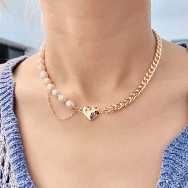 pendant necklaces 2021 european and american heart-shaped multi-part gold clavicle chain female pearl necklace, Silver
pendant necklaces 2021 european and american heart-shaped multi-part gold clavicle chain female pearl necklace, Silver