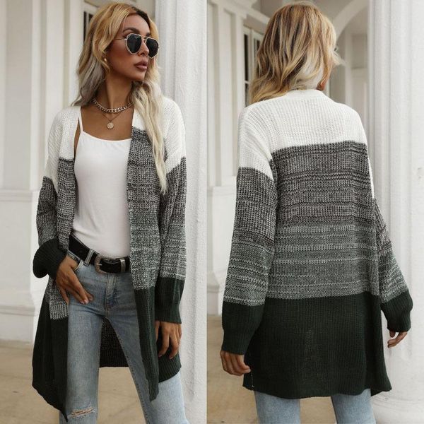 women's wool & blends cardigan oversize 2021 autumn winter v-neck knitted warmth european and american mid-length sweater jacket women, Black
women's wool & blends cardigan oversize 2021 autumn winter v-neck knitted warmth european and american mid-length sweater jacket women, Black