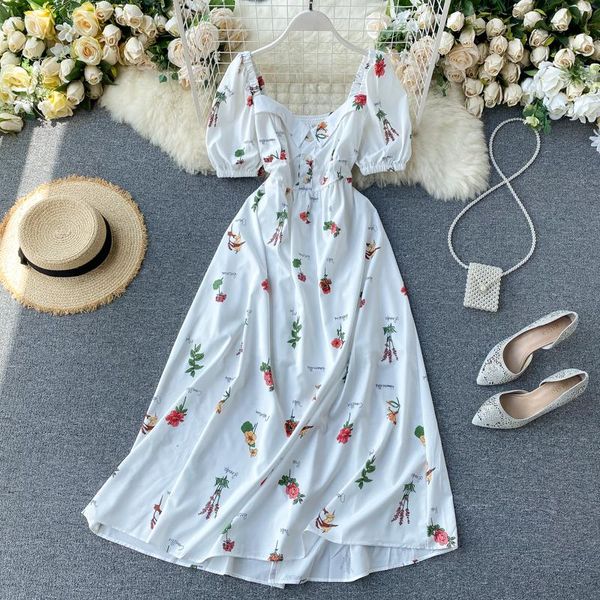 casual dresses 2021 elegant summer dress women arrival flower printed v collar bubble sleeves woman chiffon long bc055, Black;gray
casual dresses 2021 elegant summer dress women arrival flower printed v collar bubble sleeves woman chiffon long bc055, Black;gray