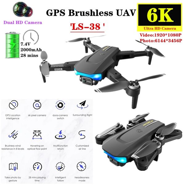 new lsrc ls-38 1km long distance camera 6k gps professional 5g wifi fpv brushless professional foldable rc drone quadcopter
new lsrc ls-38 1km long distance camera 6k gps professional 5g wifi fpv brushless professional foldable rc drone quadcopter