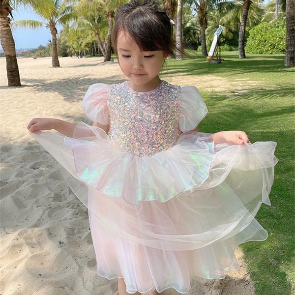 girl's dresses 2021 summer kids clothes girls dress baby fashion sequins princess party children pink blue vestidos 18m-9y, Red;yellow
girl's dresses 2021 summer kids clothes girls dress baby fashion sequins princess party children pink blue vestidos 18m-9y, Red;yellow