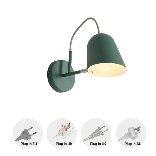 wall lamp modern light green adjustable ceiling/wall spotlight with practical plug cable and switch bulb not included
wall lamp modern light green adjustable ceiling/wall spotlight with practical plug cable and switch bulb not included