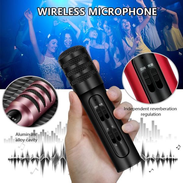 professional handheld microphone c7 karaoke condenser portable wireless bluetooth mic for live singing home ktv phone microphones
professional handheld microphone c7 karaoke condenser portable wireless bluetooth mic for live singing home ktv phone microphones